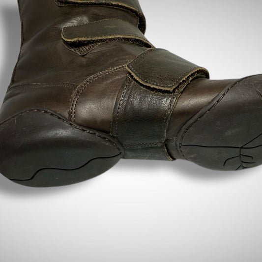 Marithé + François Girbaud Leather Strap Boots (2000s)