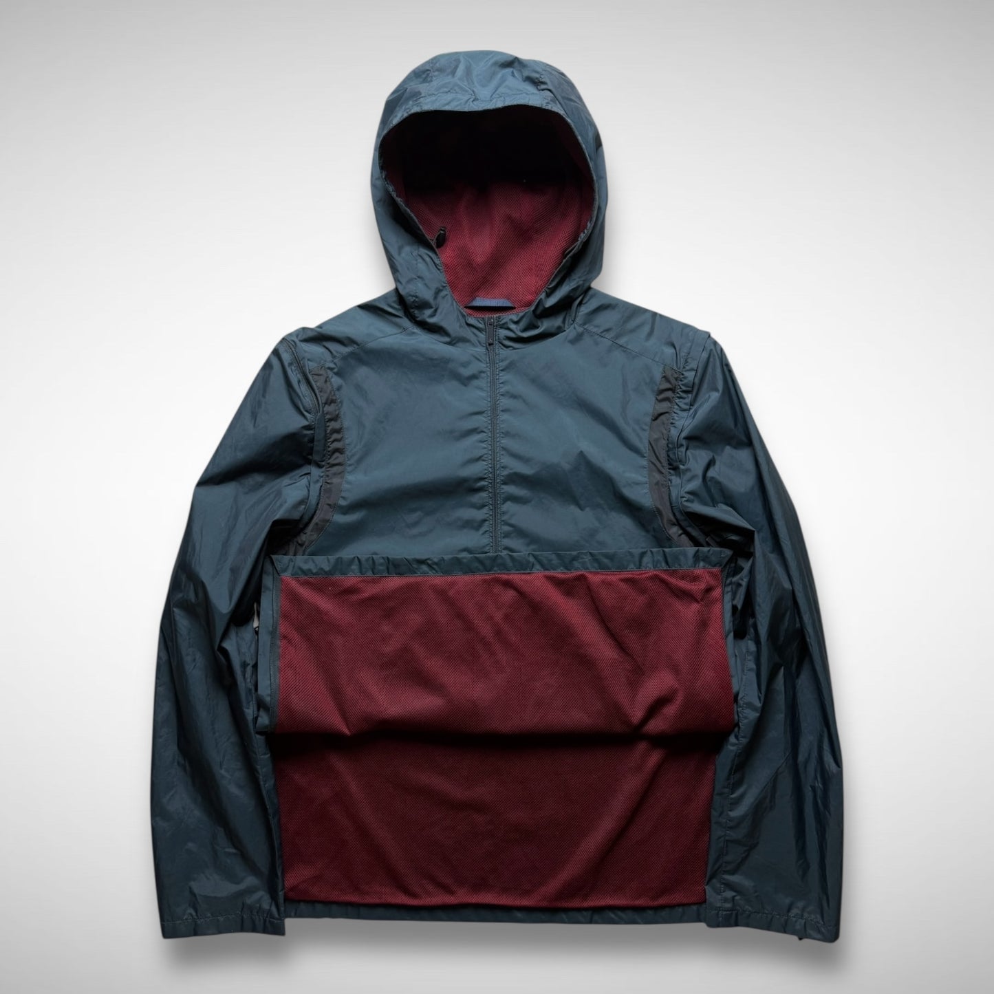 Kenzo 2-in-1 Hooded 1/2 Zip Jacket/Vest (2000s)