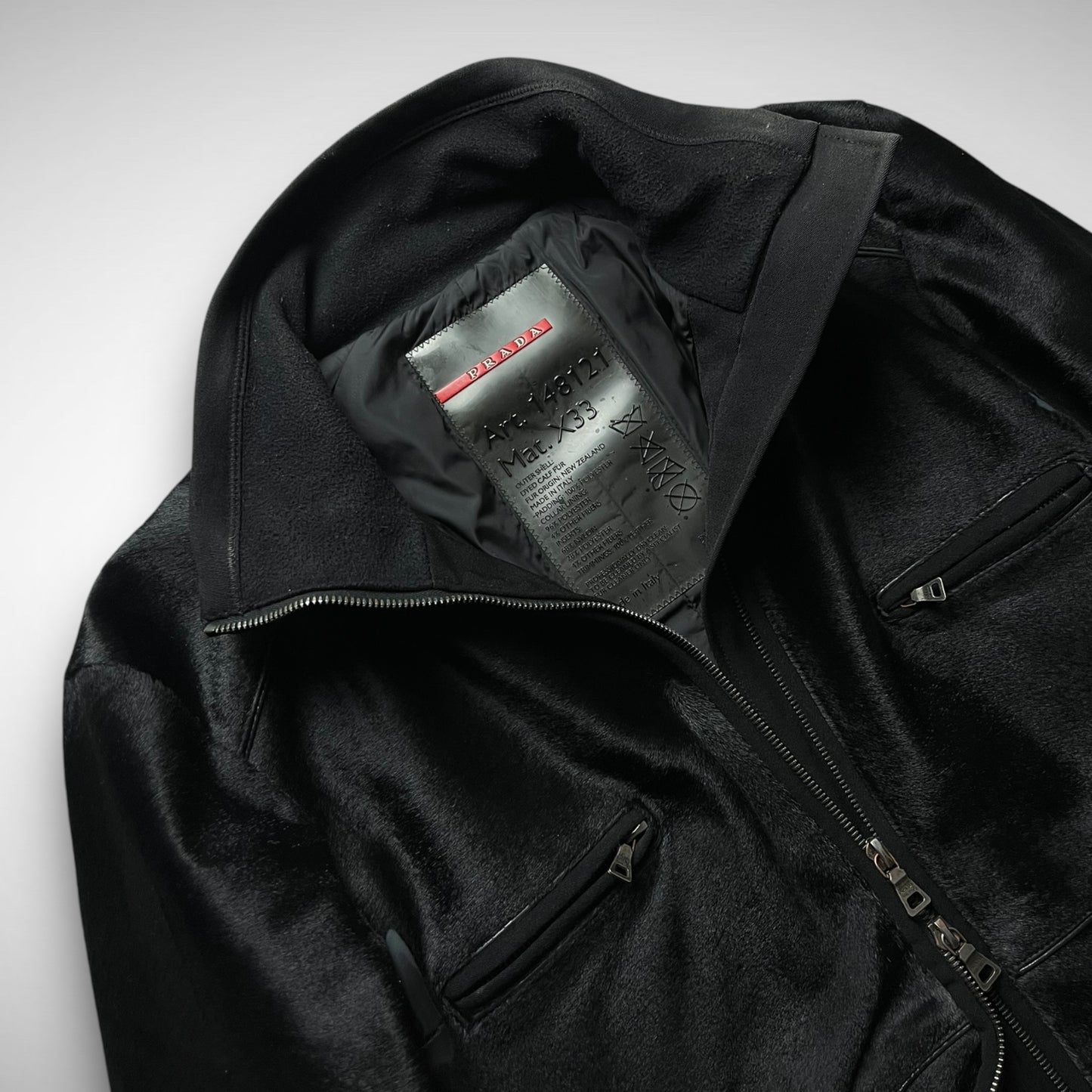 Prada Sport Dyed Fur/Neoprene Jacket (FW99/00)