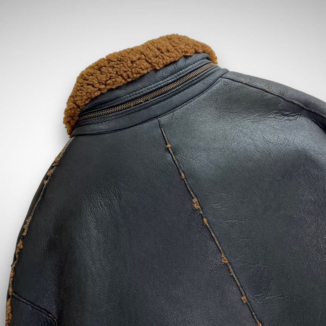 CP Company Leather Shearling Pilot Jacket (1980s)